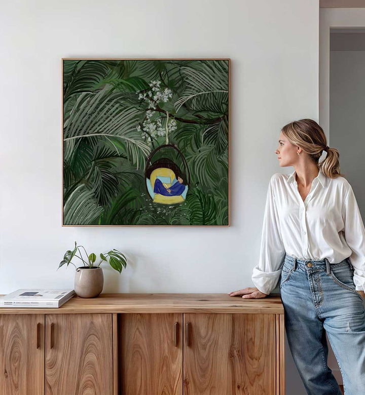 REPOSE IN THE GREEN , PORTRAITS & FIGURATIVE ILLUSTRATIONS