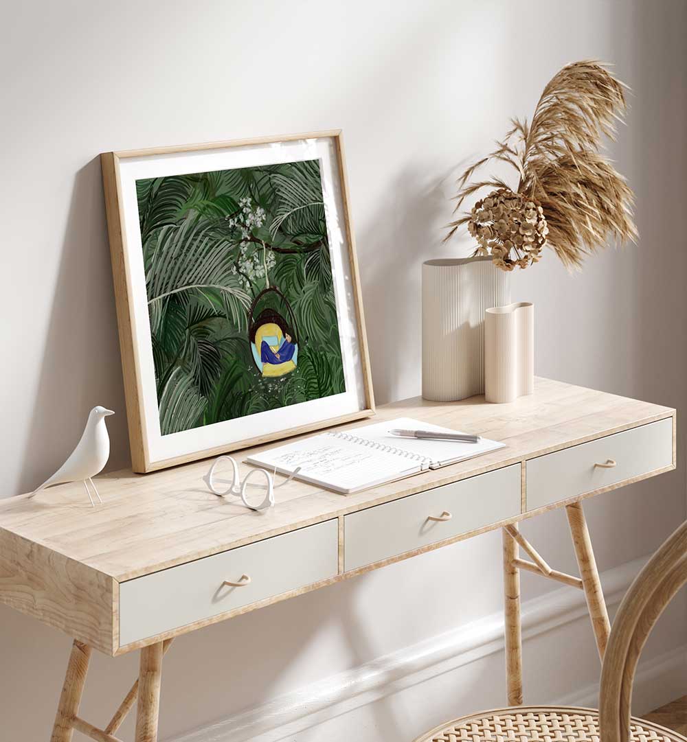 REPOSE IN THE GREEN , PORTRAITS & FIGURATIVE ILLUSTRATIONS