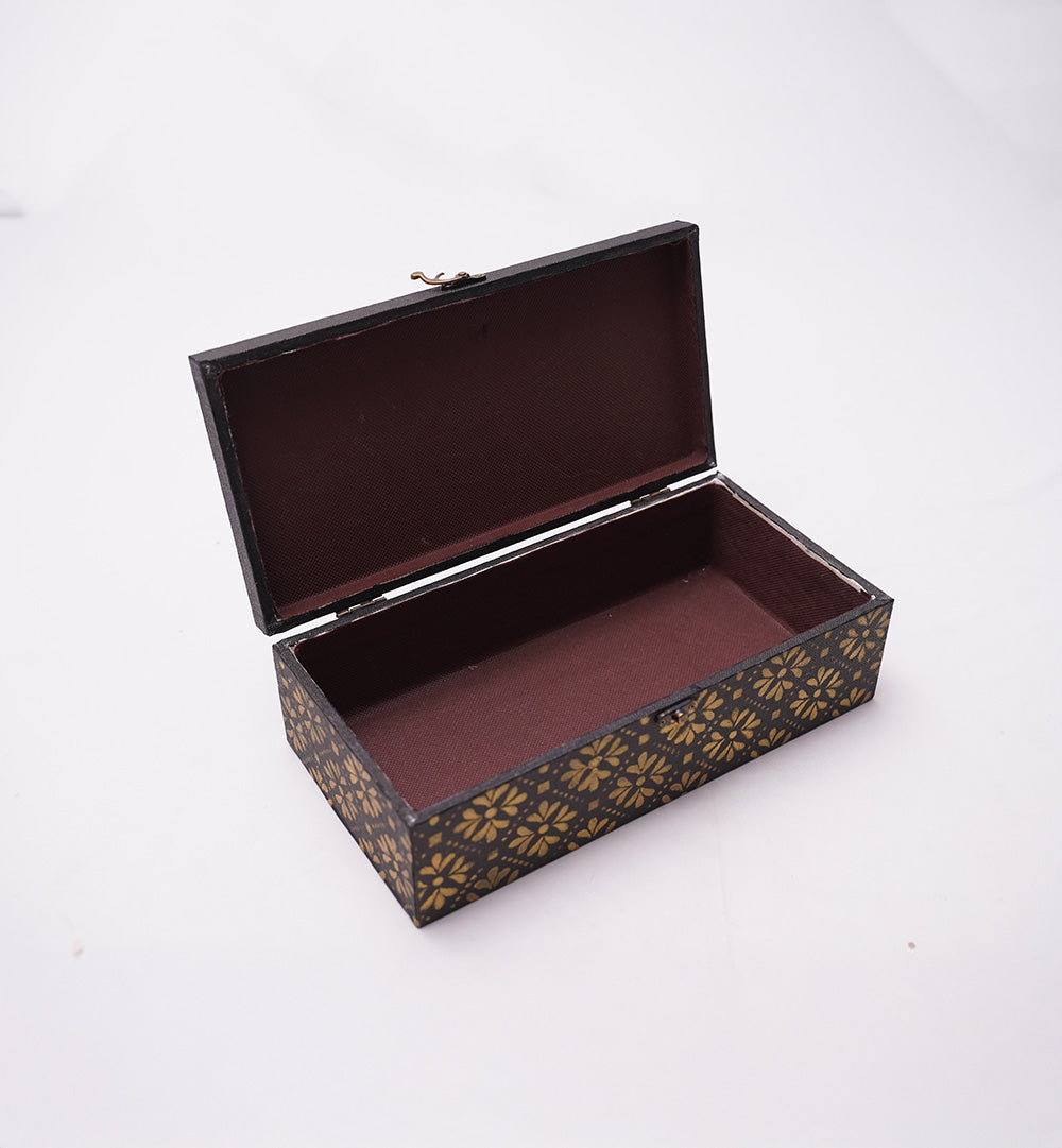 MIDNIGHT GOLD BLOOM KEEPSAKE BOX