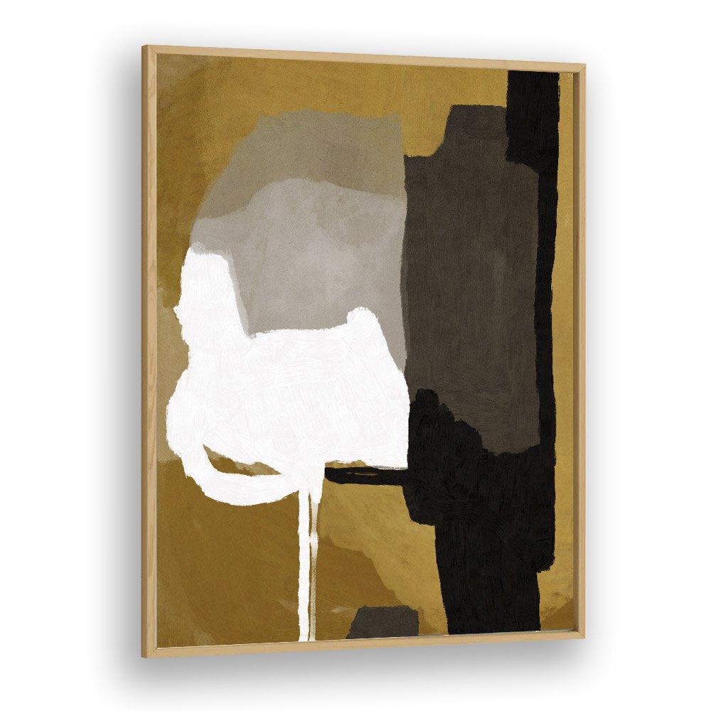 Resting By Dan Hob day Abstract Art Artwork in Oak Wood Plain Frame