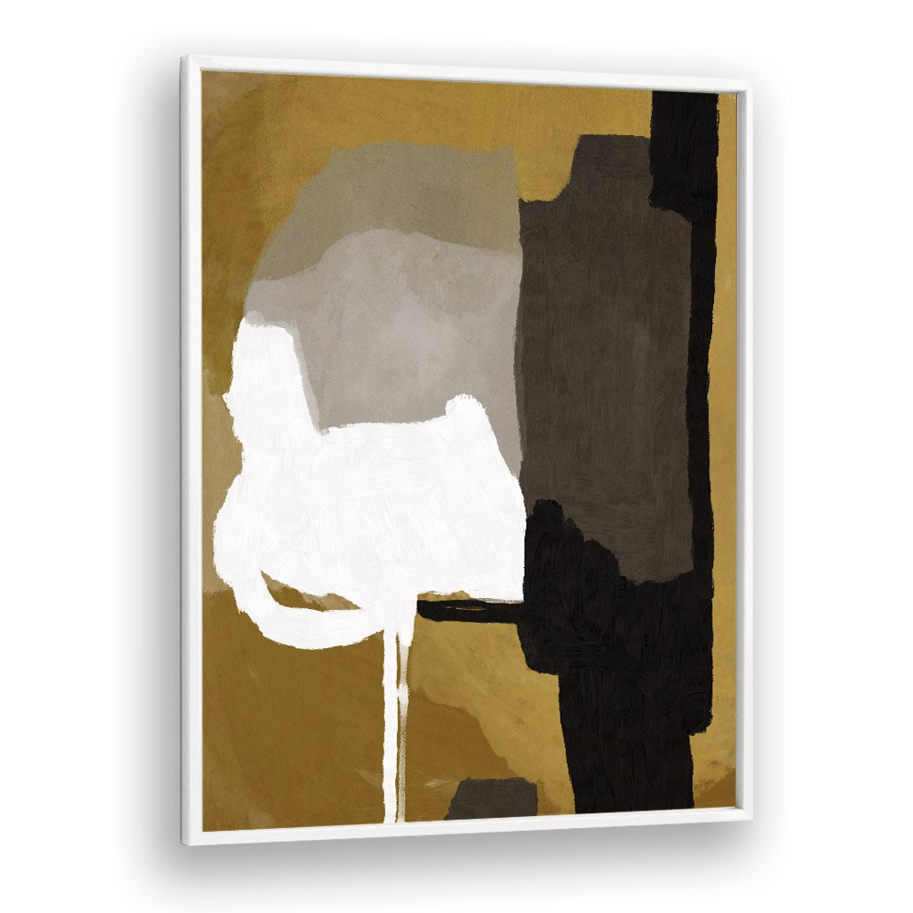 Resting By Dan Hob day Abstract ArtArtwork in White Plain Frame