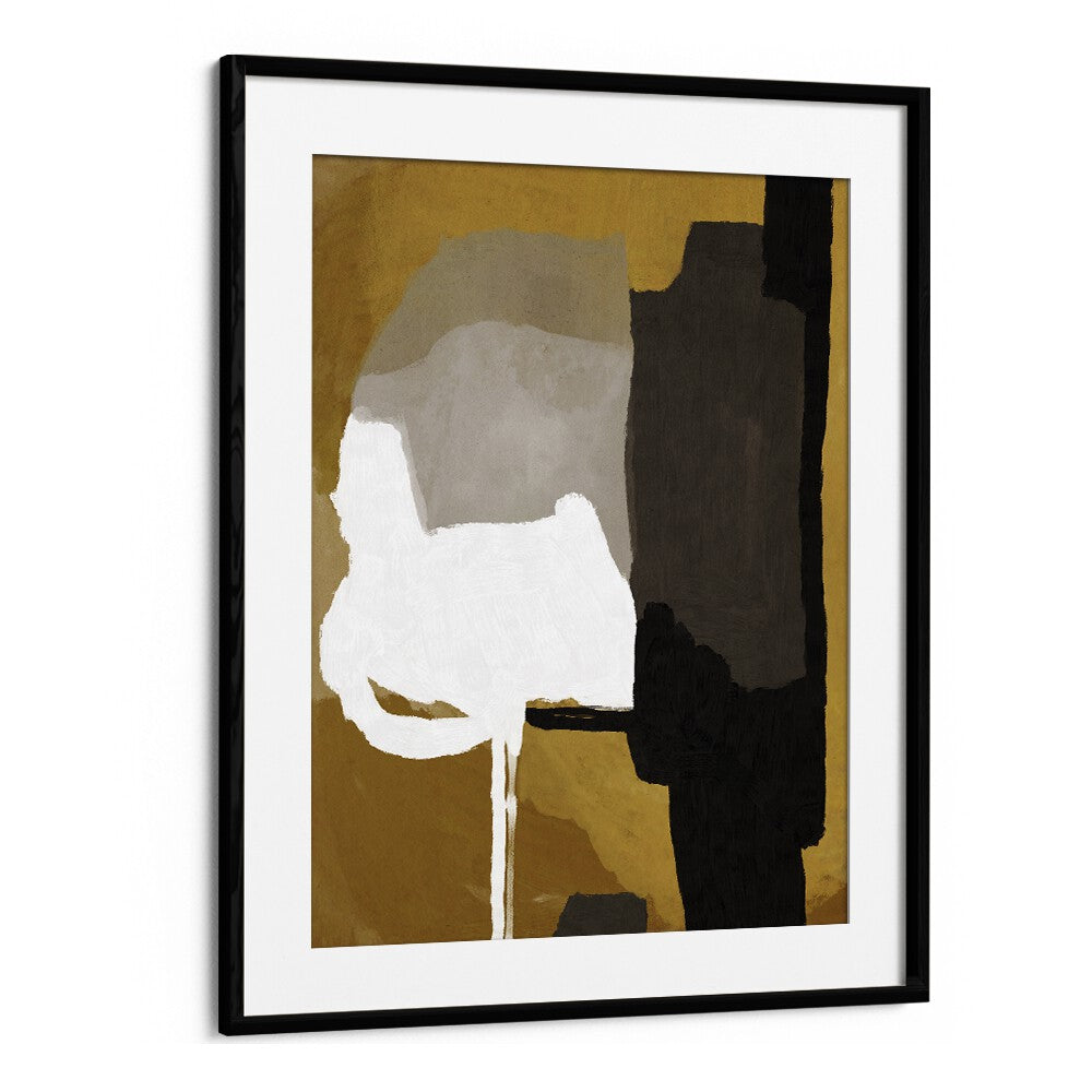 Resting By Dan Hob day Abstract Art Artwork in Black Frame With Mount