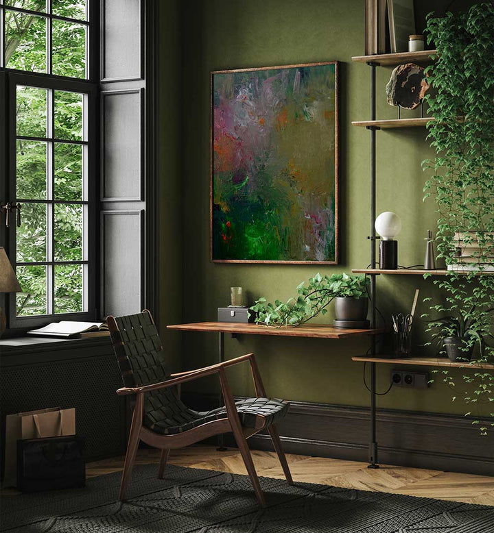 Transform your space with RHYTHM, ABSTRACT PAINTINGS, showcasing vibrant colors and contemporary artistry.
