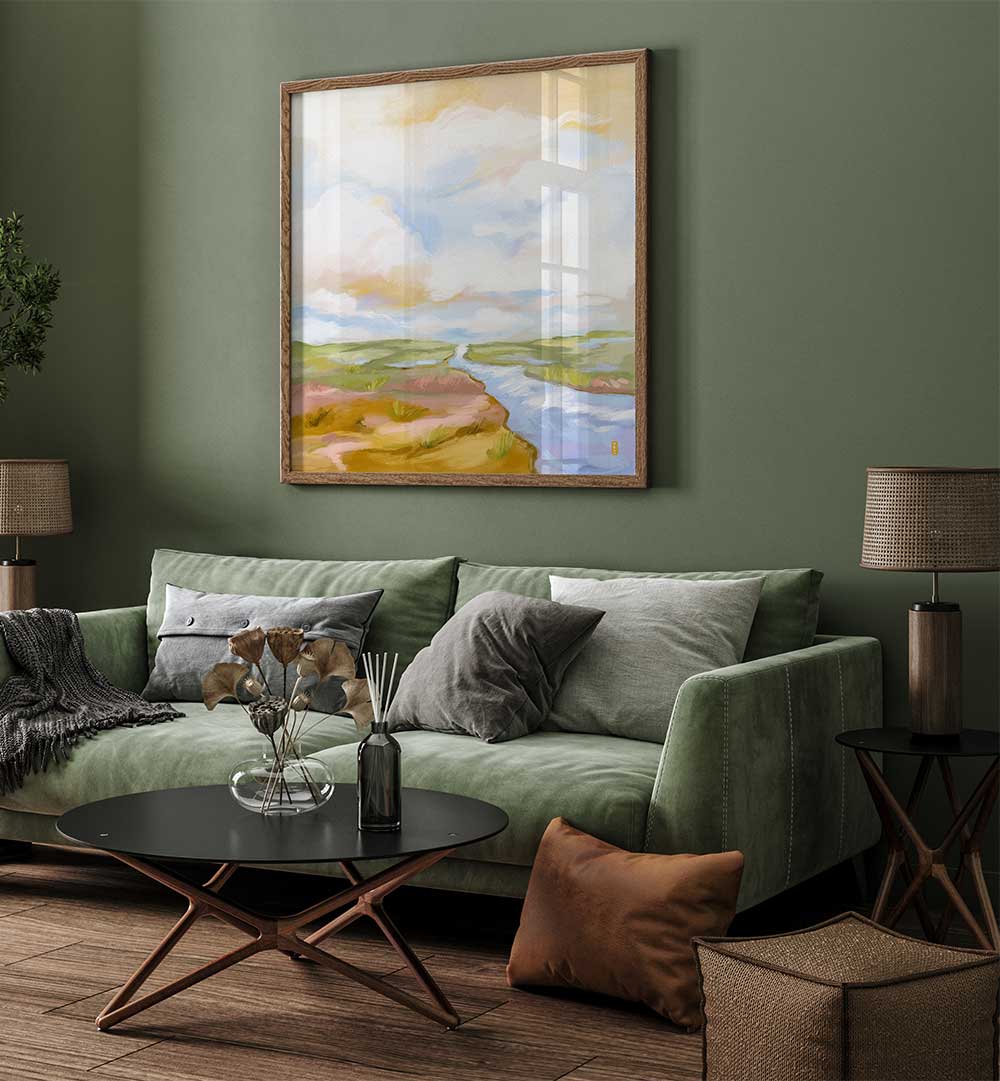 RIVER OF DREAMS LANDSCAPE ARTWORK , LANDSCAPE PAINTINGS