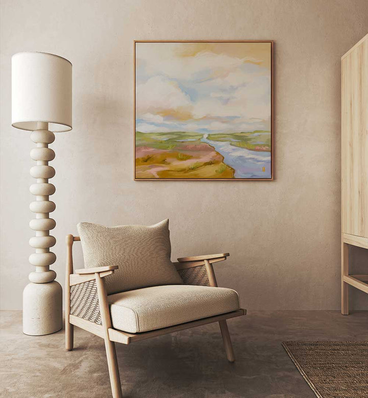 RIVER OF DREAMS LANDSCAPE ARTWORK , LANDSCAPE PAINTINGS