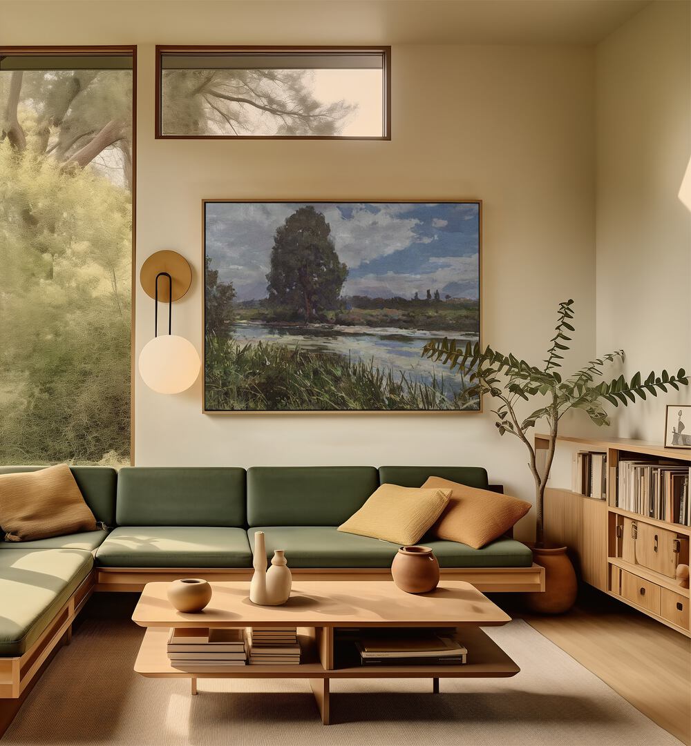 Enhance your decor with RIVER EXE, LANDSCAPE PAINTINGS that evoke tranquility and natural beauty in any space.
