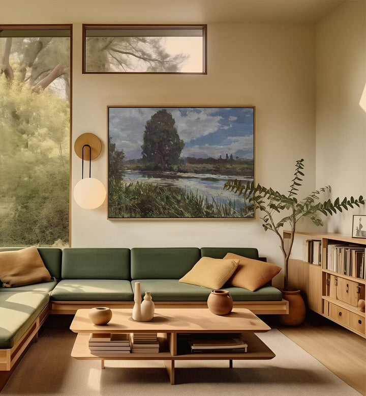 Enhance your decor with RIVER EXE, LANDSCAPE PAINTINGS that evoke tranquility and natural beauty in any space.