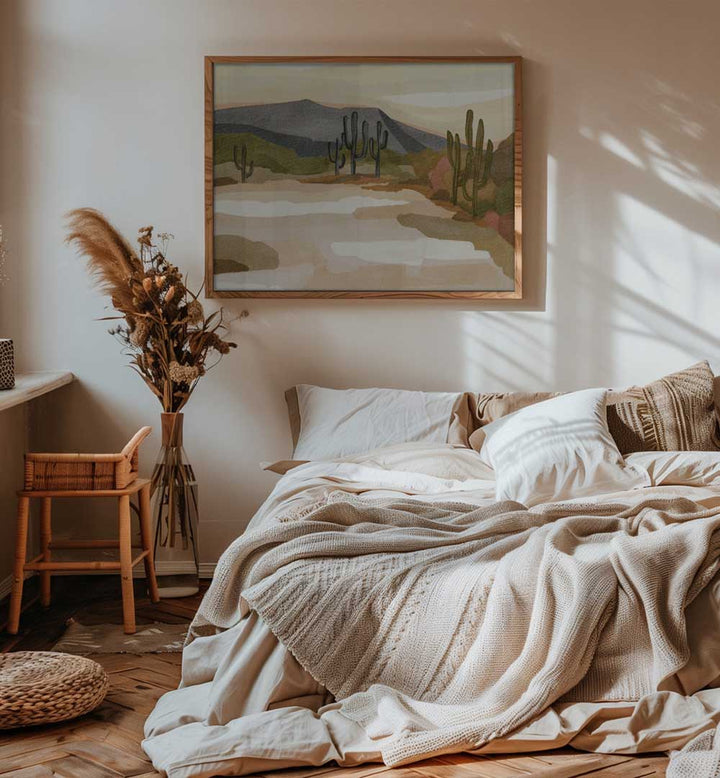 ROCKY HILL AND CACTUS , LANDSCAPE PAINTINGS