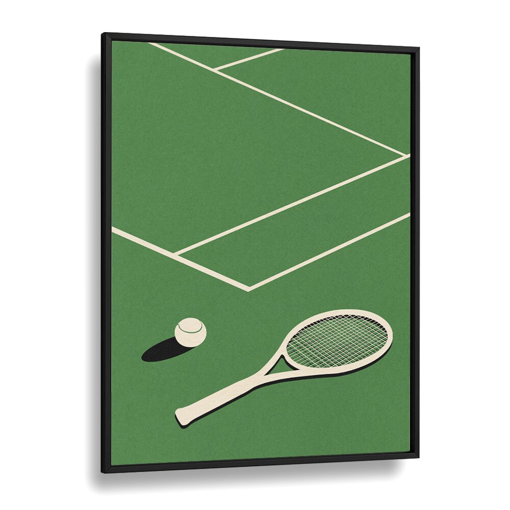 Rosi feist lawn tennis club Sports Art Artwork in Black Plain Frame