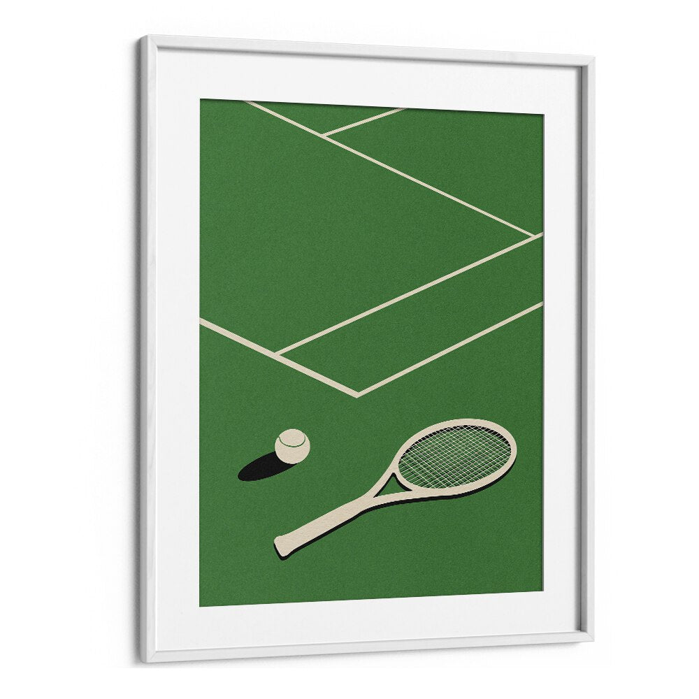 Rosi feist lawn tennis club Sports Art Artwork in White Frame With Mount