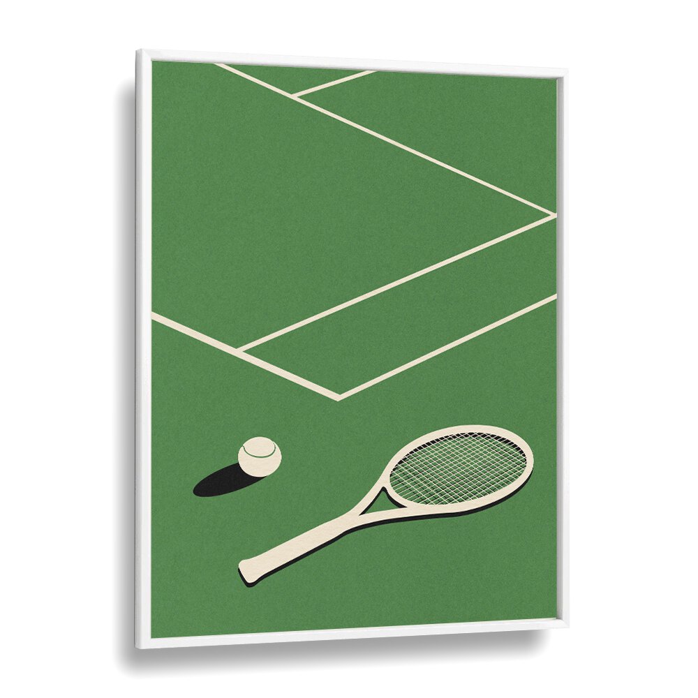 Rosi feist lawn tennis club Sports Art Artwork in White Plain Frame