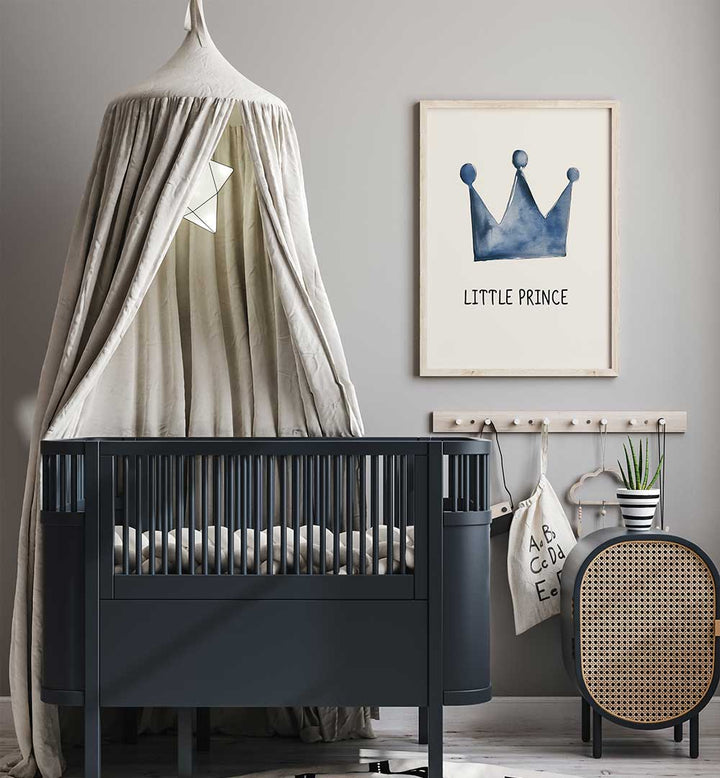ROYAL BLUE CROWN , KIDS ROOM PAINTINGS