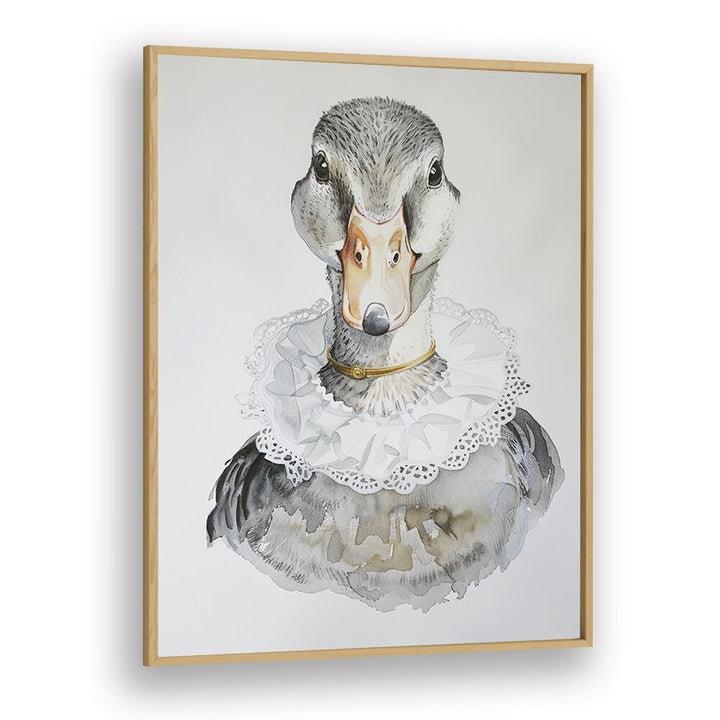 Royal Highness Molly Kids Art Artwork in Oak Wood Plain Frame
