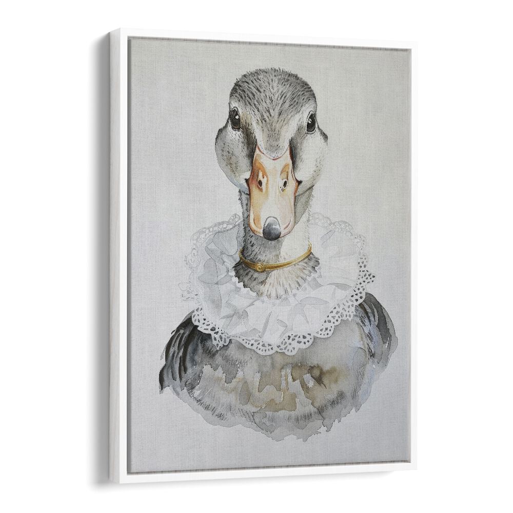 Royal Highness Molly Kids art painting Artwork in White Floater Frame
