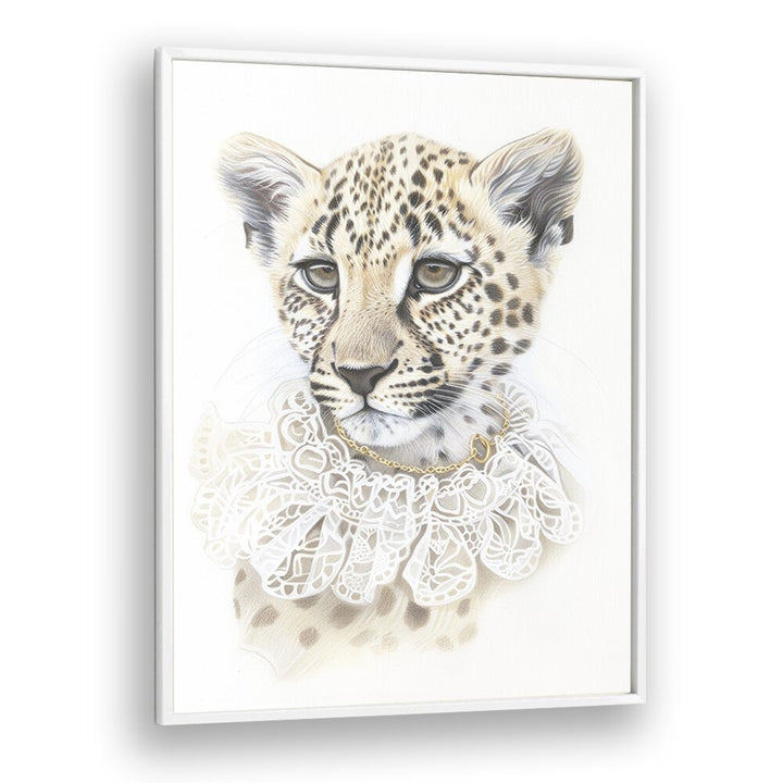 Royal Highness Tiger Kids art Artwork in White Plain Frame
