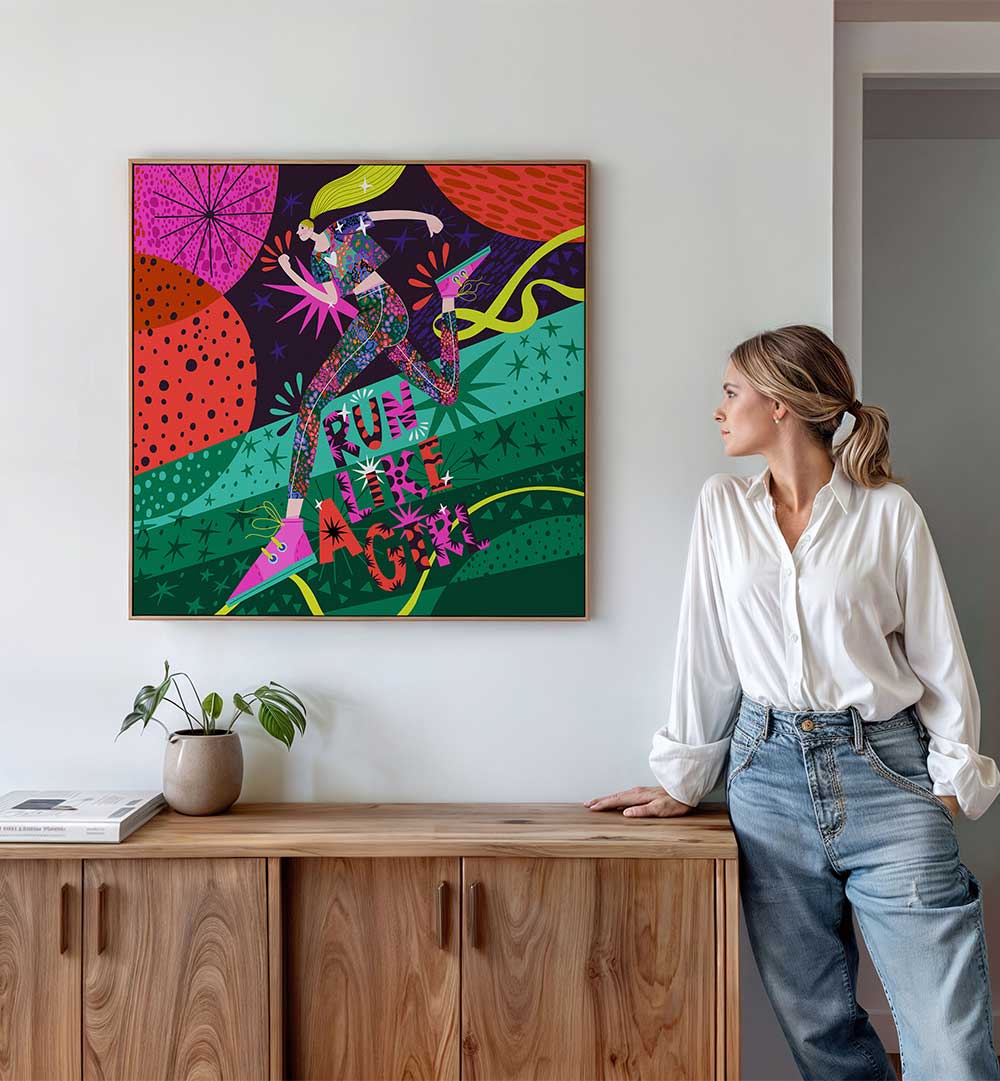 RUN LIKE A GIRL , FASHION POSTERS