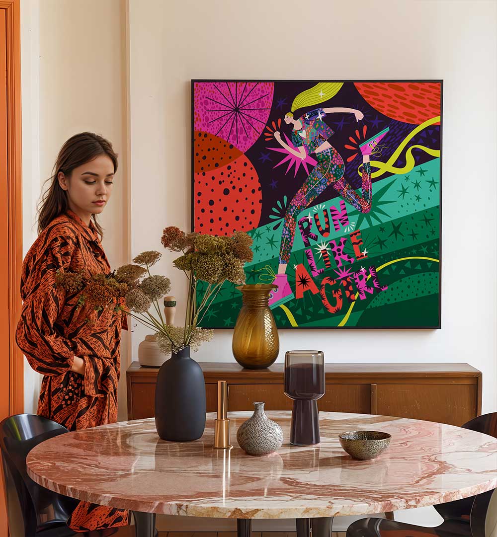 RUN LIKE A GIRL , FASHION POSTERS