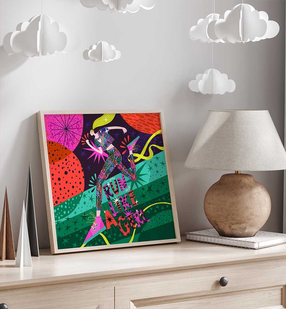 RUN LIKE A GIRL , FASHION POSTERS