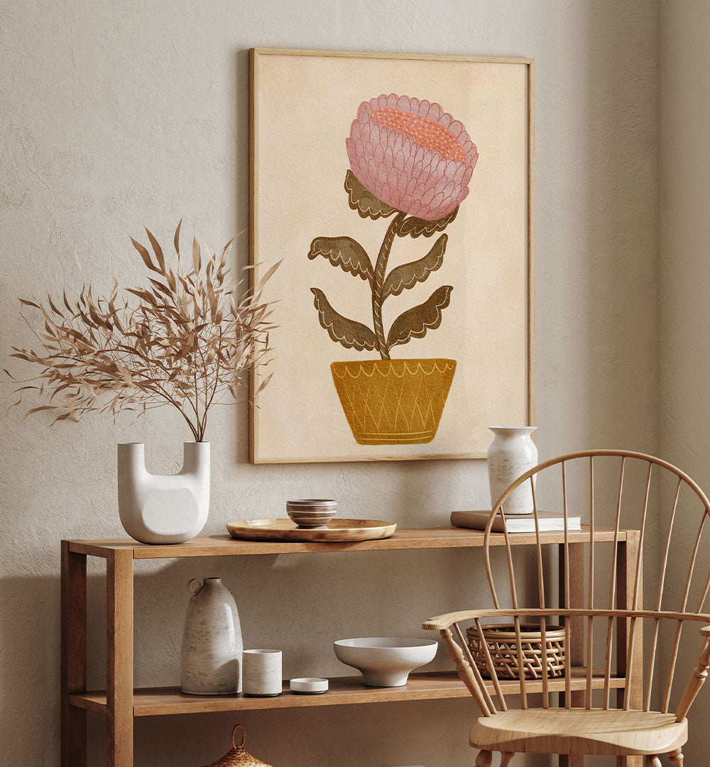 RUSTED POTTED FLOWER