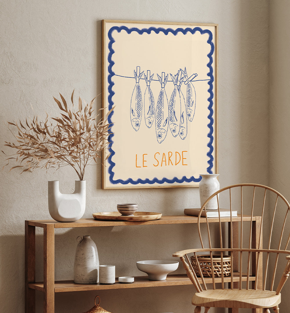 RUSTIC SARDINES ILLUSTRATION