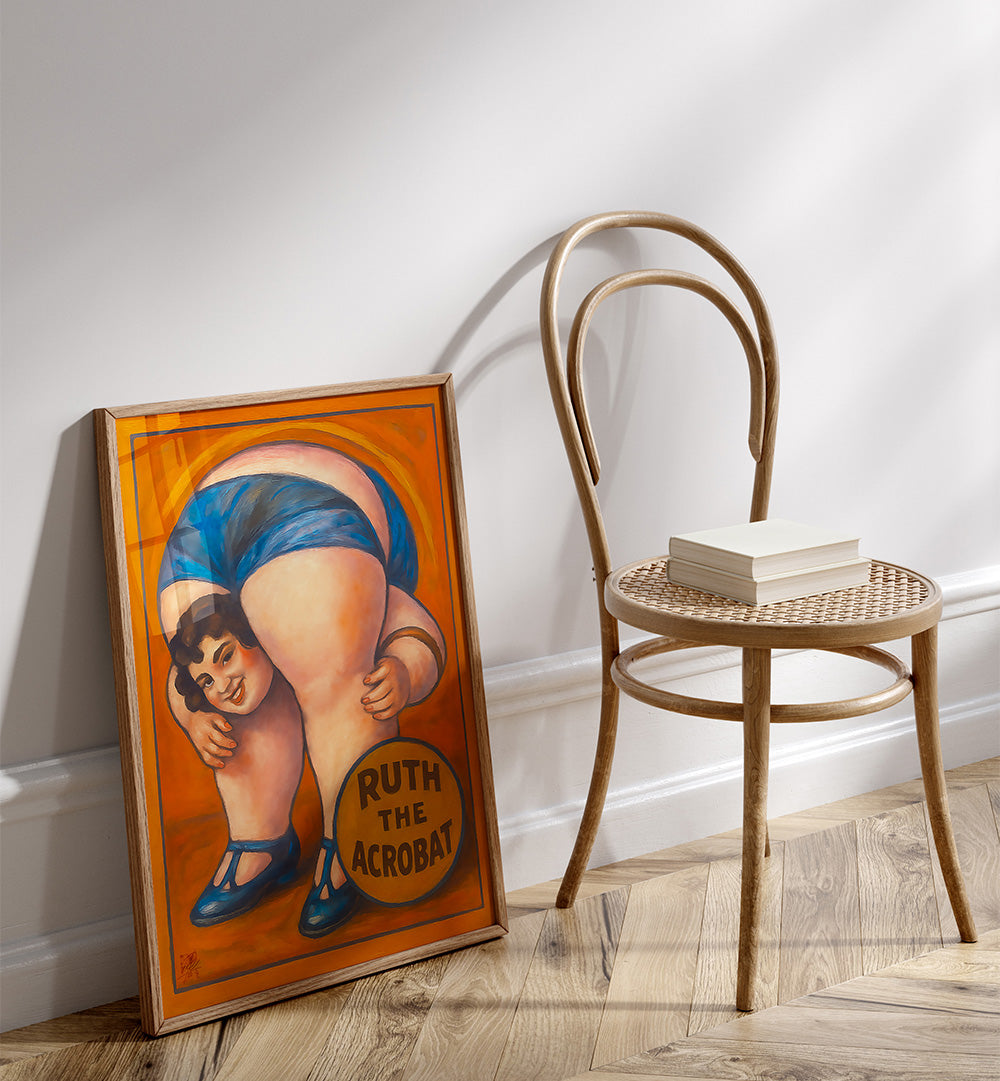 RUTH THE ACROBAT ,  PORTRAITS & FIGURATIVE ILLUSTRATIONS