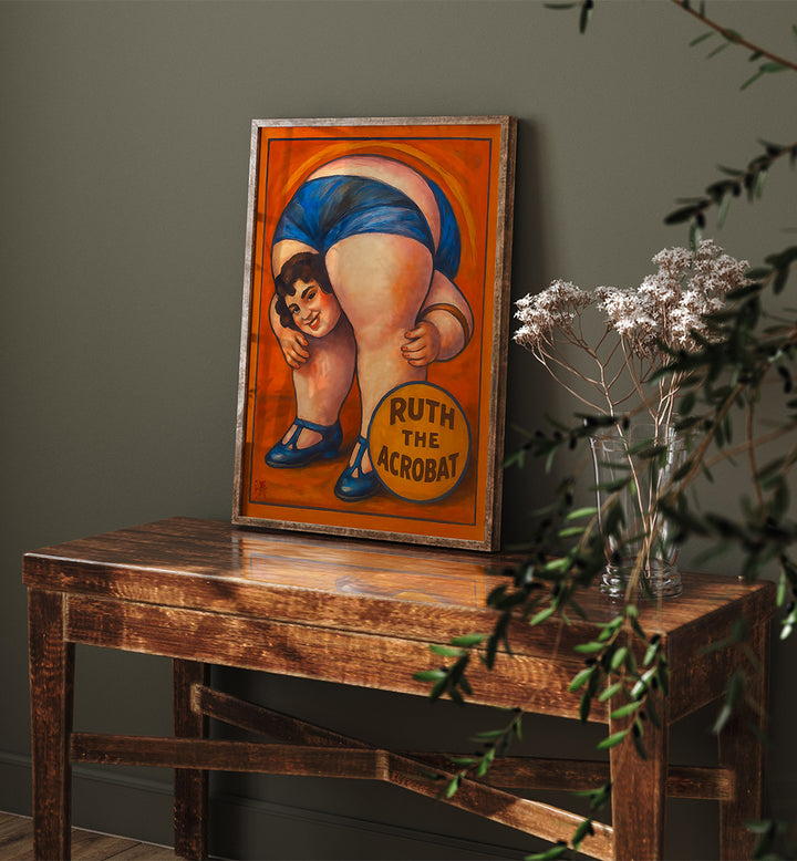 RUTH THE ACROBAT ,  PORTRAITS & FIGURATIVE ILLUSTRATIONS