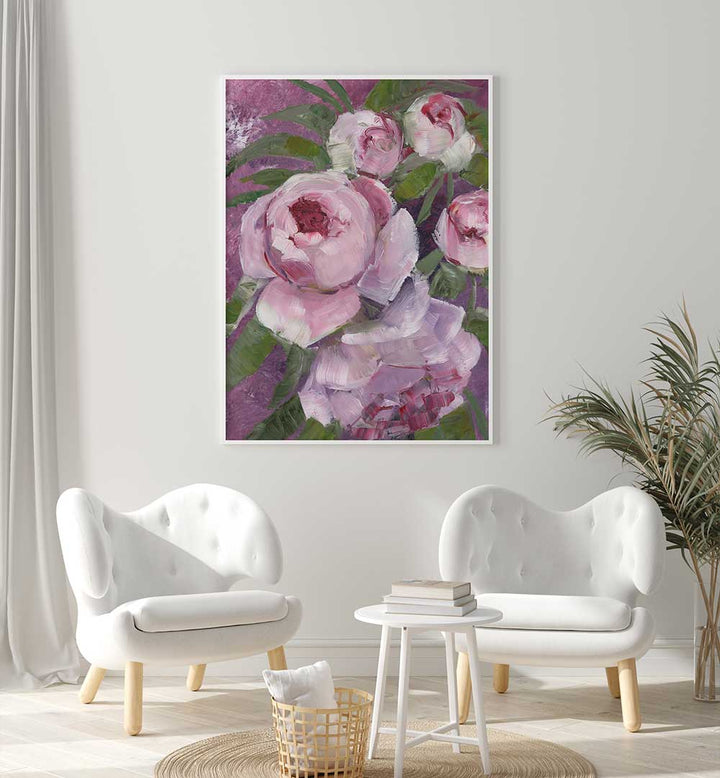 RYLEE PAINTERLY ROSES , FLORAL FLOWER PAINTINGS