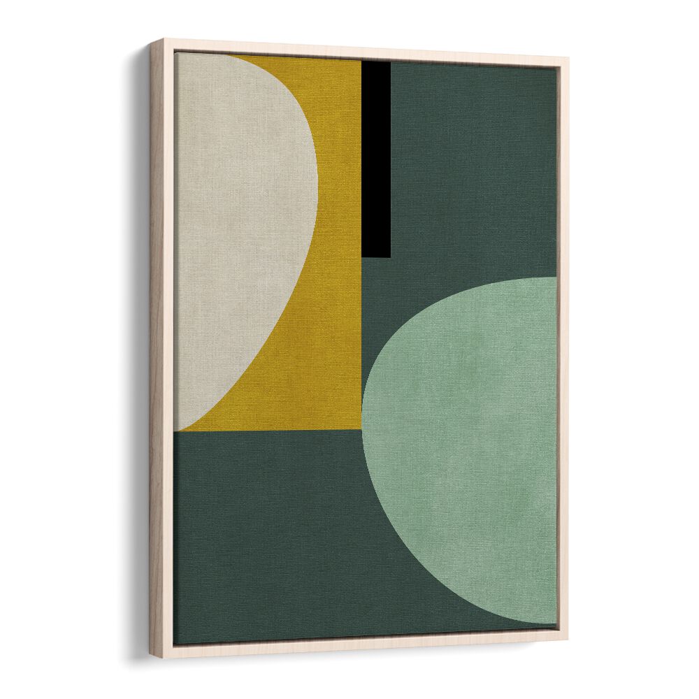 Rainbow Plus Shapes I By Ana Rut Bre Abstract Art Abstract Wall Art in Oak Wood Floater Frame