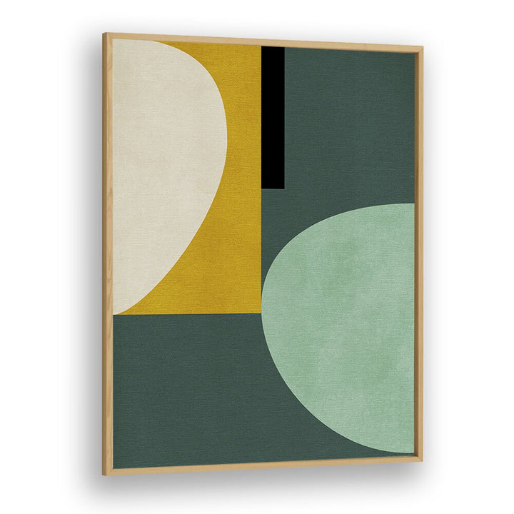 Rainbow Plus Shapes I By Ana Rut Bre Abstract Art Abstract Wall Art in Oak Wood Plain Frame