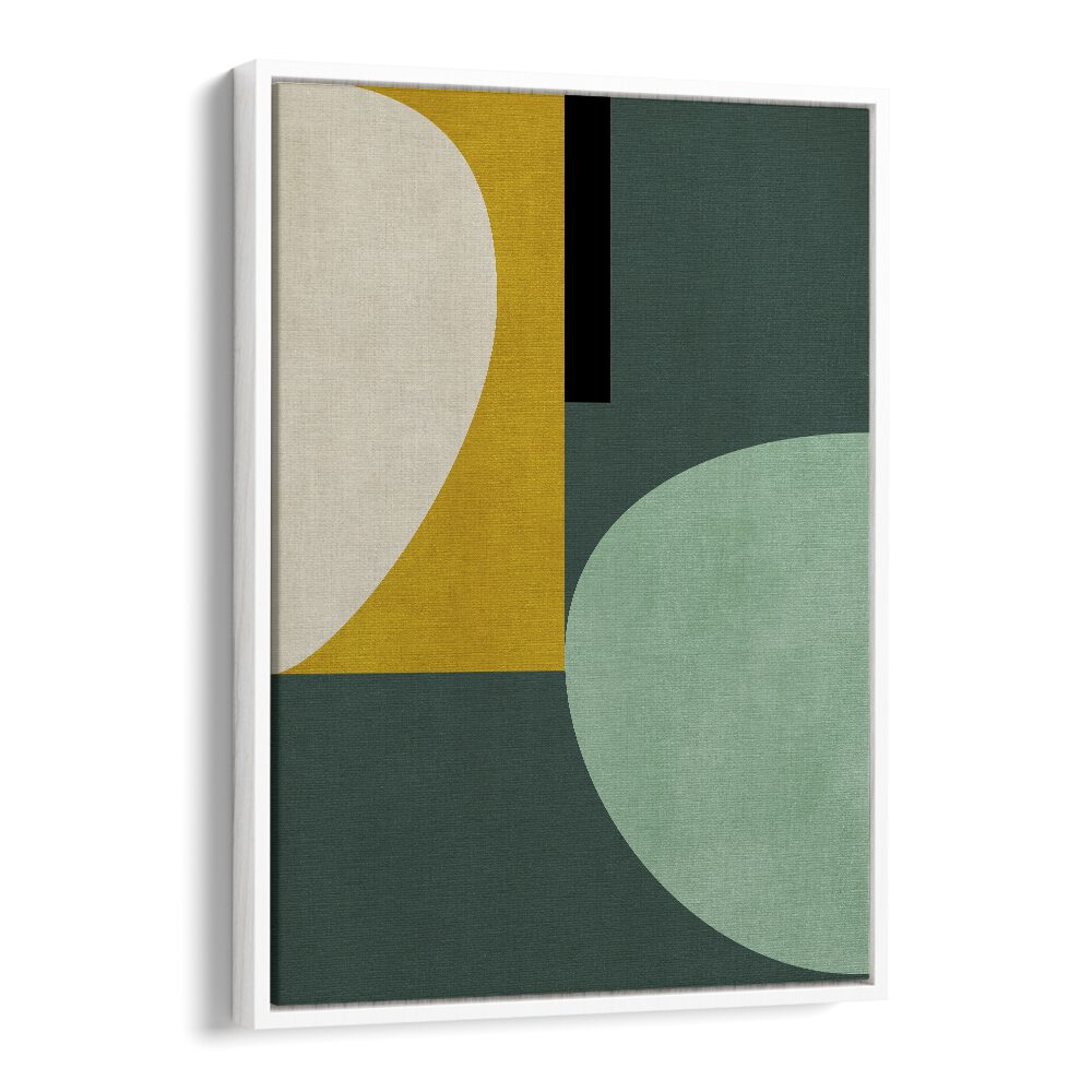 Rainbow Plus Shapes I By Ana Rut Bre Abstract Art Abstract Wall Art in White Floater Frame