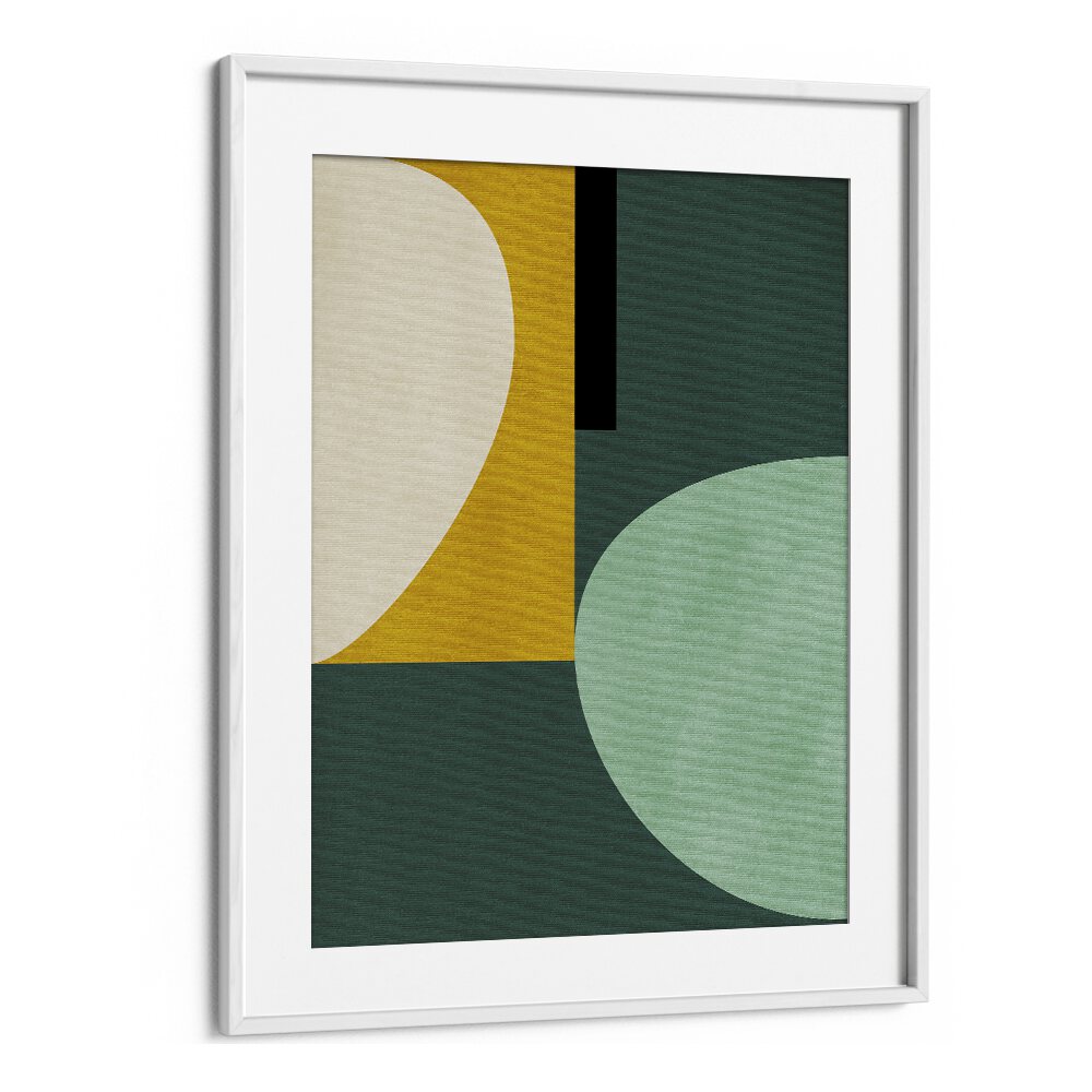 Rainbow Plus Shapes I By Ana Rut Bre Abstract Art Abstract Wall Art in White Frame With Mount