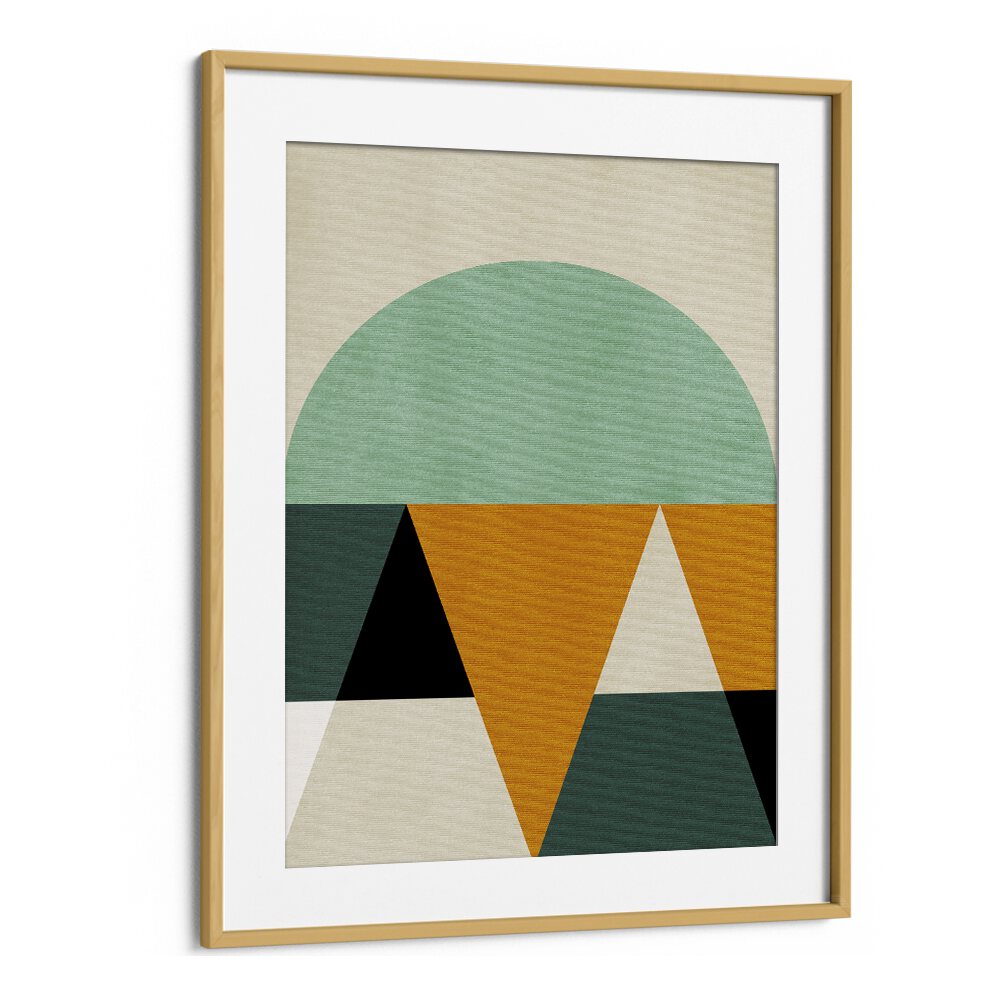 Rainbow Plus Shapes IV By Ana Rut Bre Abstract Art Abstract Wall Art in Oak Wood Frame With Mount