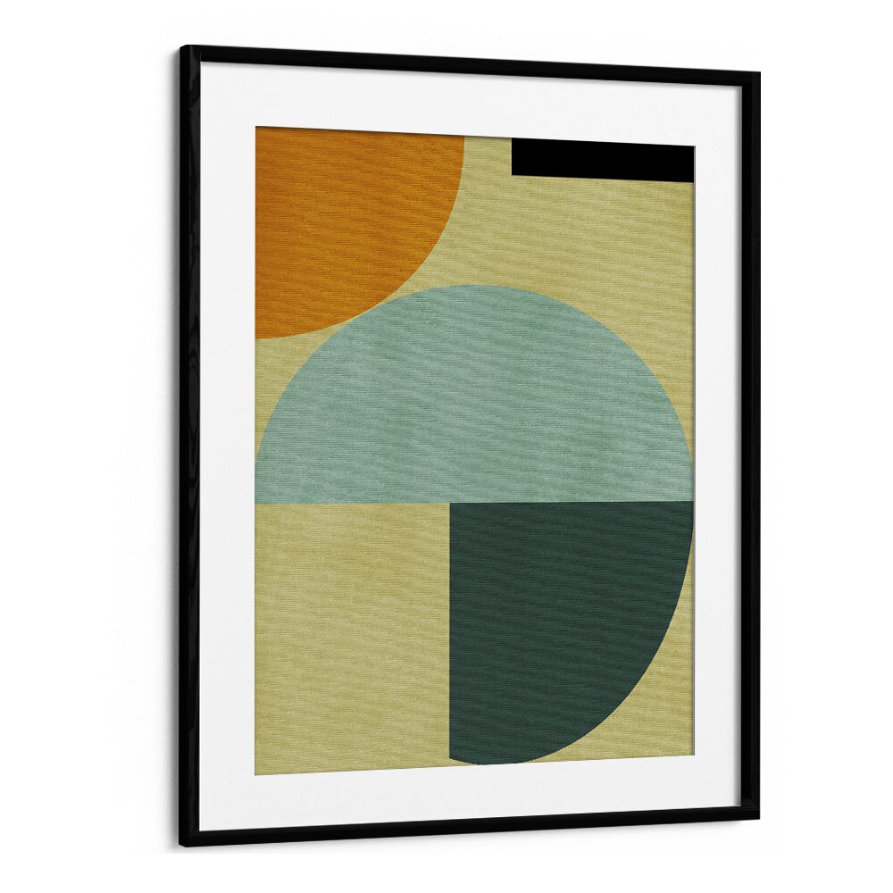 Rainbow Plus Shapes Iii By Ana Rut Bre Abstract Art Abstract Wall Art in Black Frame With Mount