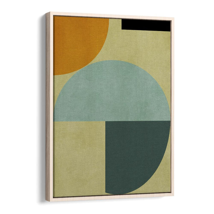 Rainbow Plus Shapes Iii By Ana Rut Bre Abstract Art Abstract Wall Art in Oak Wood Floater Frame