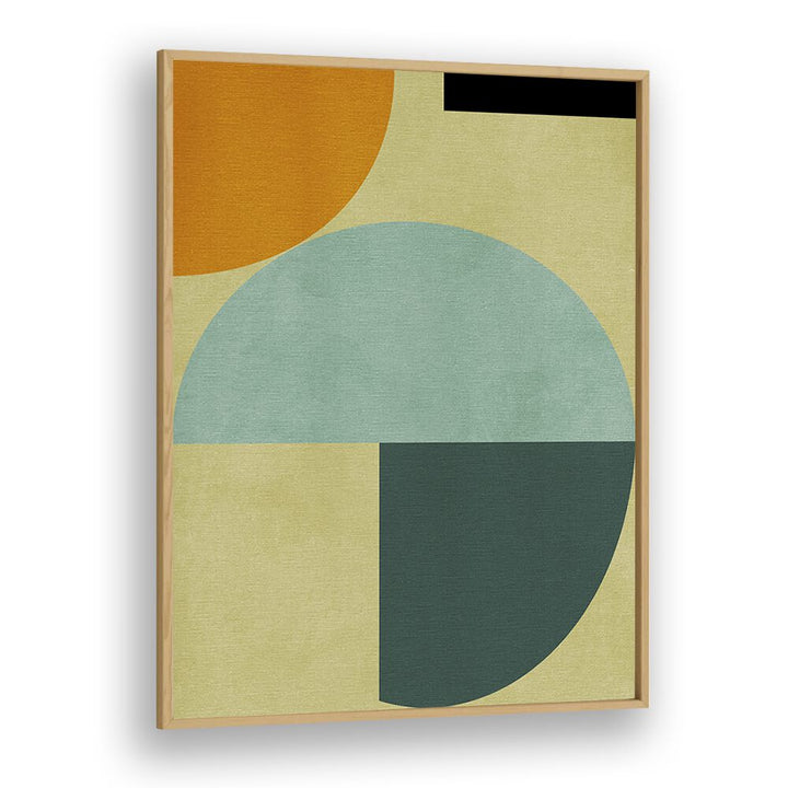 Rainbow Plus Shapes Iii By Ana Rut Bre Abstract Art Abstract Wall Art in Oak Wood Plain Frame