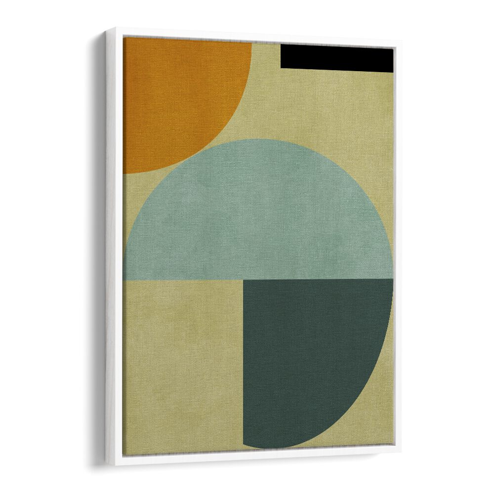 Rainbow Plus Shapes Iii By Ana Rut Bre Abstract Art Abstract Wall Art in White Floater Frame