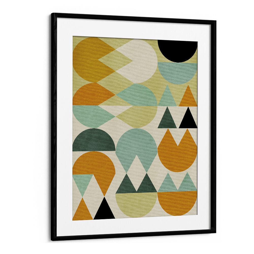 Rainbow Plus Shapes V By Ana Rut Bre Abstract Art Abstract Wall Art in Black Frame With Mount