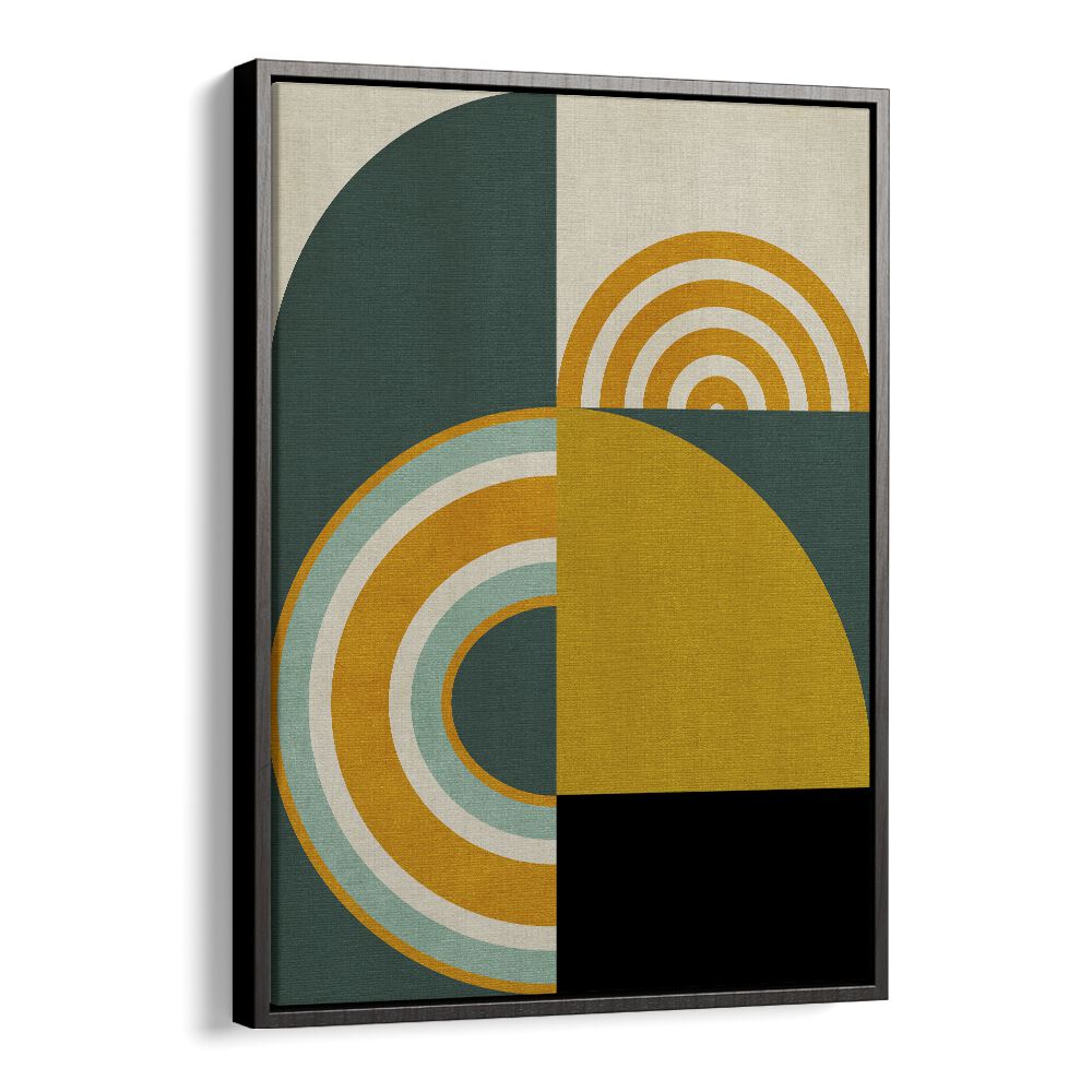 Rainbow Plus Shapes VIII By Ana Rut Bre Abstract Art Abstract Wall Art in Black Floater Frame