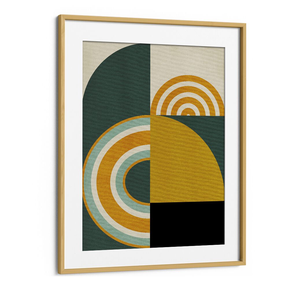 Rainbow Plus Shapes VIII By Ana Rut Bre Abstract Art Abstract Wall Art in Oak Wood Frame With Mount