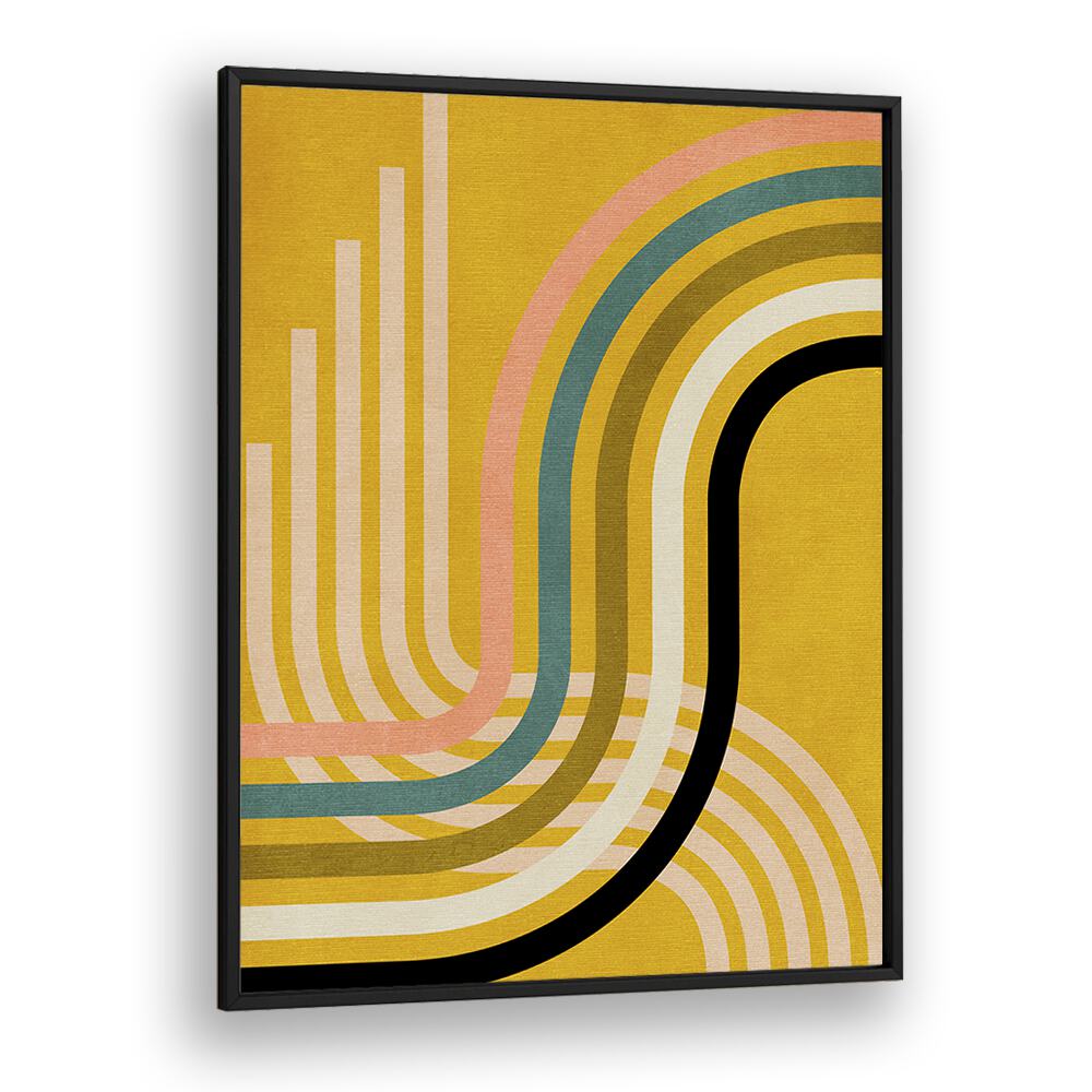 Rainbow Suns Ix Kopie By Ana Rut Bre Abstract Art Abstract Wall Art in Black Plain Frame