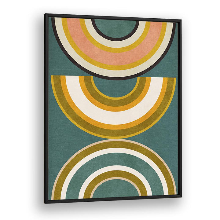 Rainbow Suns V Kopie By Ana Rut Bre Abstract Art Abstract Wall Art in Black Plain Frame