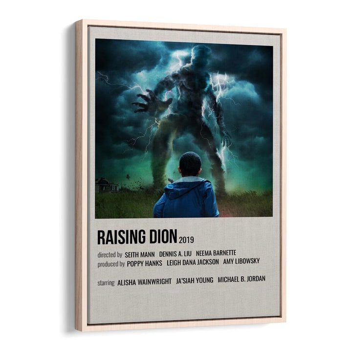 Raising Dion 2019 Movie Posters in Oak Wood Floater Frame
