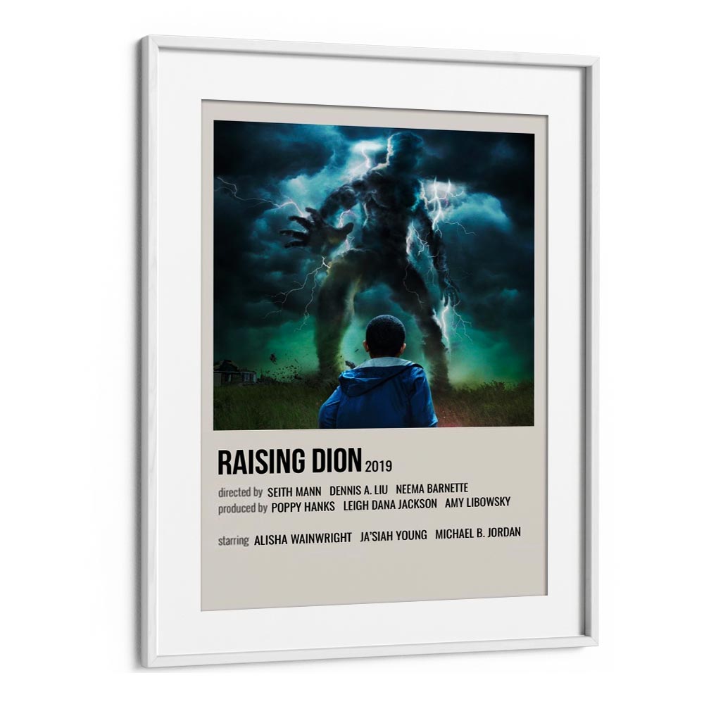 Raising Dion 2019 Movie Posters in White Frame With Mount
