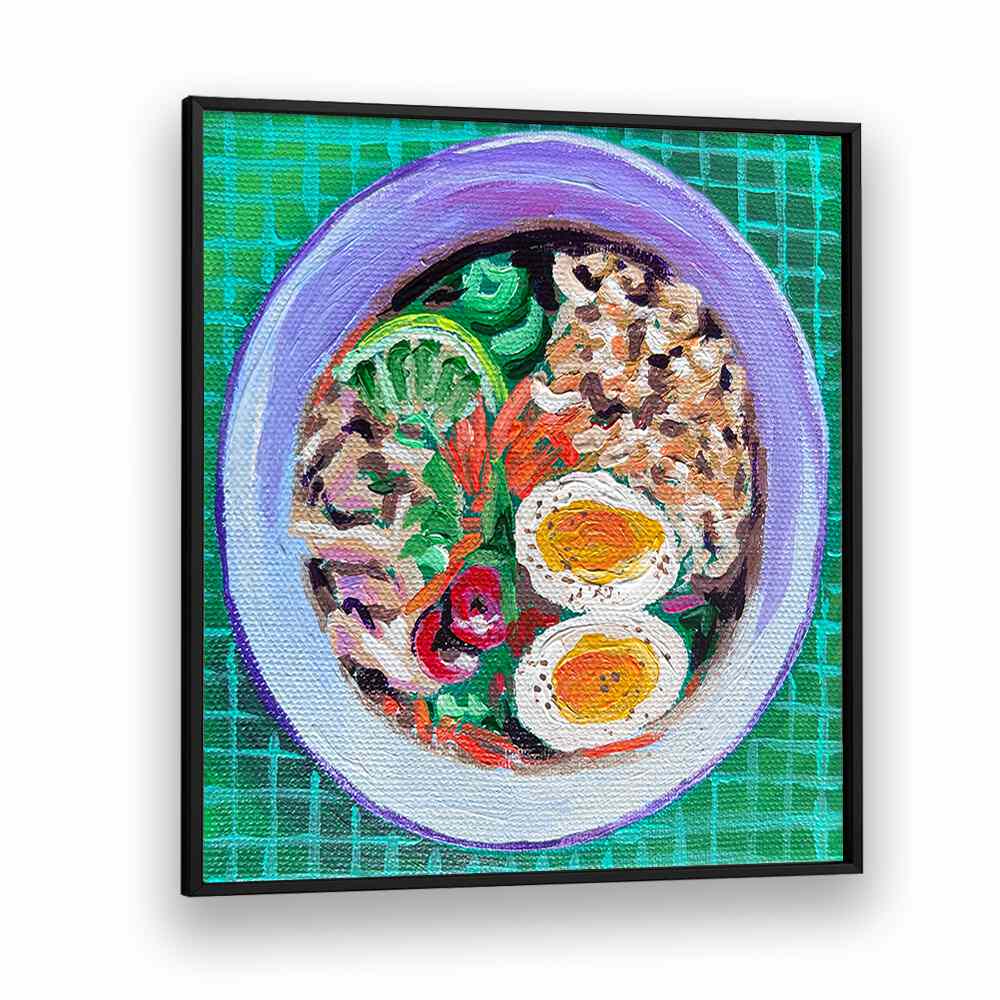 Ramen By Key And Sea Creative Kitchen Art Print in Black Plain Frame