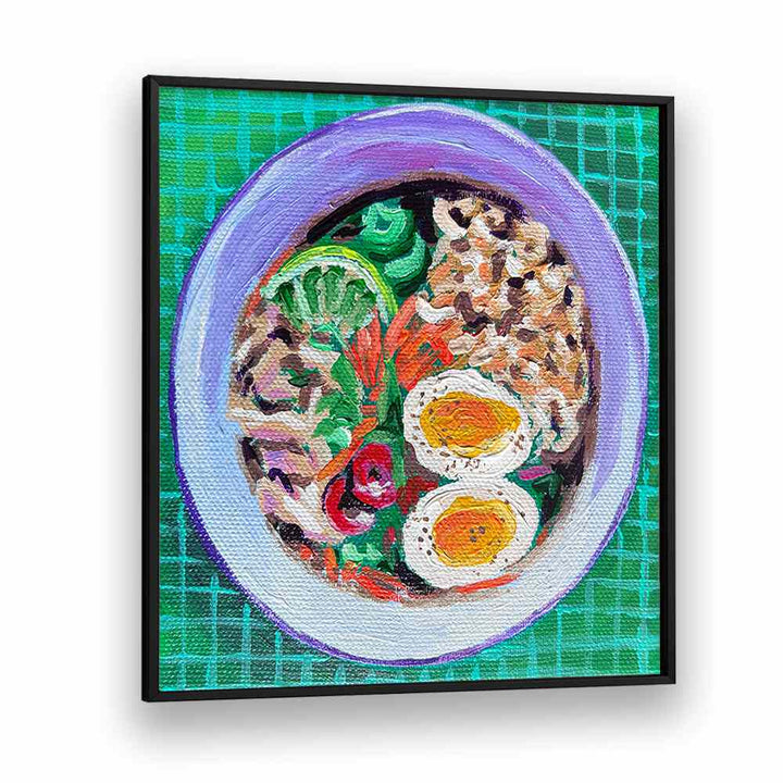 Ramen By Key And Sea Creative Kitchen Art Print in Black Plain Frame