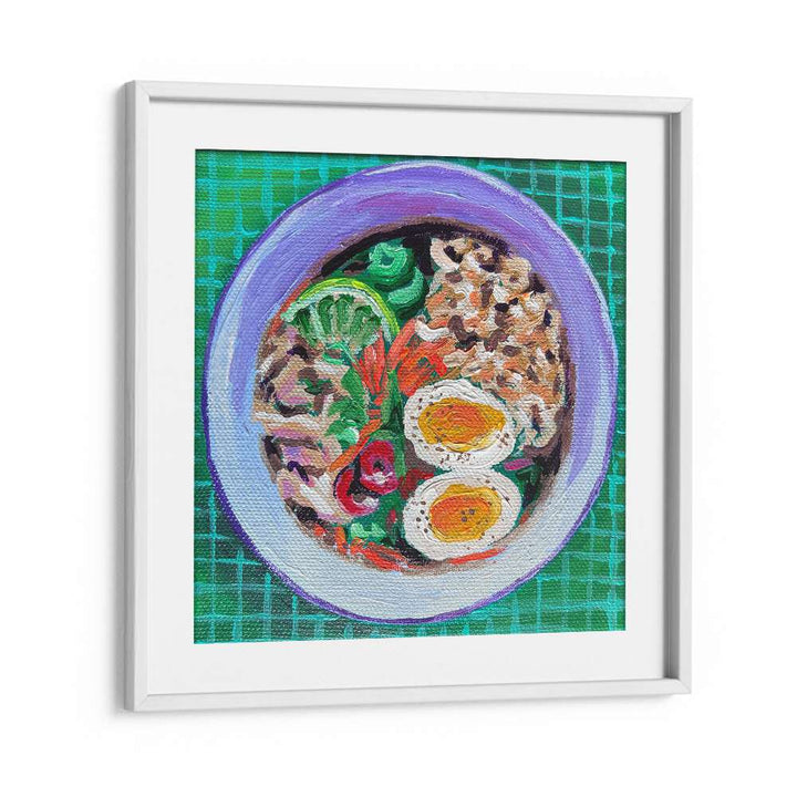 Ramen By Key And Sea Creative Kitchen Art Print in White Frame With Mount