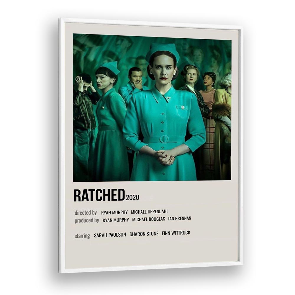 Ratched 2020 Movie Posters in White Plain Frame