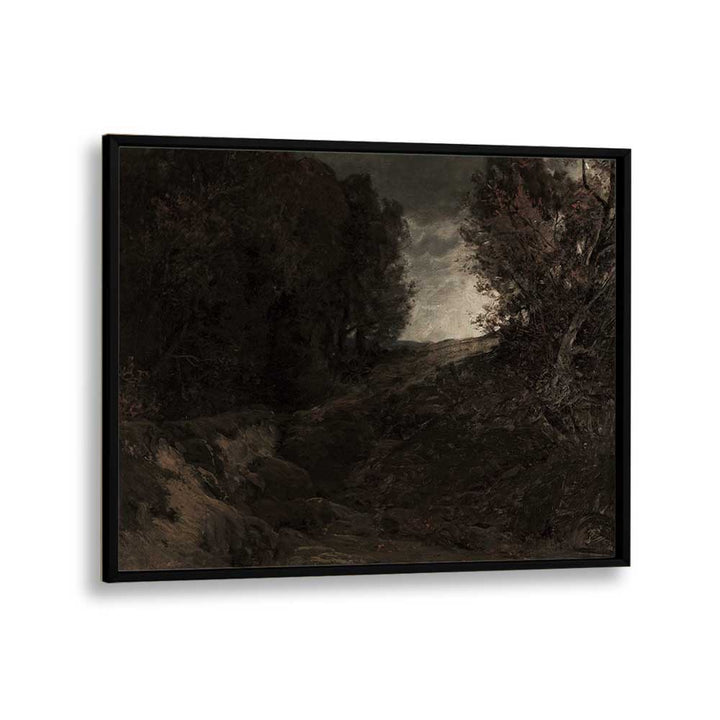 Ravensong Sonata Echoes Of Gothic Melancholy Gothic Art Prints in Black Plain Frame