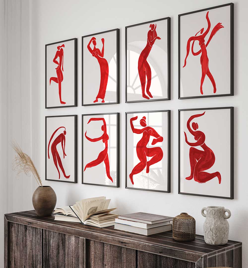 RED AURA GALLERY WALL , GALLERY WALLS & SETS