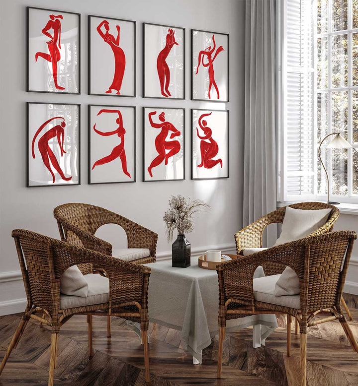 RED AURA GALLERY WALL , GALLERY WALLS & SETS